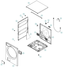Схема №5 W6444 SE   -White (338445, WM70.1) с изображением Декоративная панель для стиральной машины Gorenje 271364