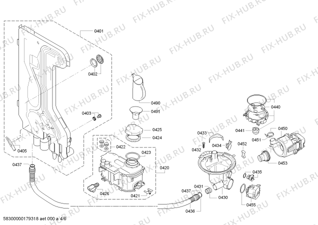 Схема №6 SMD50E14EU с изображением Передняя панель для посудомоечной машины Bosch 00672813