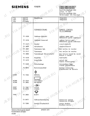 Взрыв-схема телевизора Siemens FS9270 - Схема узла 08