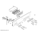 Схема №5 E1822N0 MEGA MC1822N с изображением Панель управления для электропечи Bosch 00442160