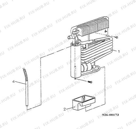 Взрыв-схема холодильника Electrolux RA80DX - Схема узла Cooling generator