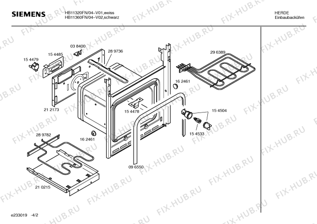 Схема №3 HB11320FN с изображением Инструкция по эксплуатации для духового шкафа Siemens 00523535