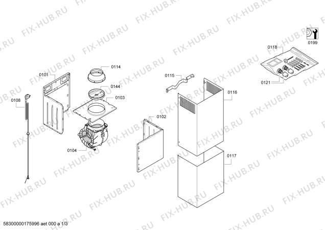 Схема №3 D79ML62N0B NEFF с изображением Модуль управления для вентиляции Bosch 00754289