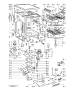 Схема №2 ADP 972/2 NBM с изображением Панель для электропосудомоечной машины Whirlpool 481245370054