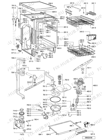 Схема №2 CDL 12 с изображением Панель для электропосудомоечной машины Whirlpool 481245371367