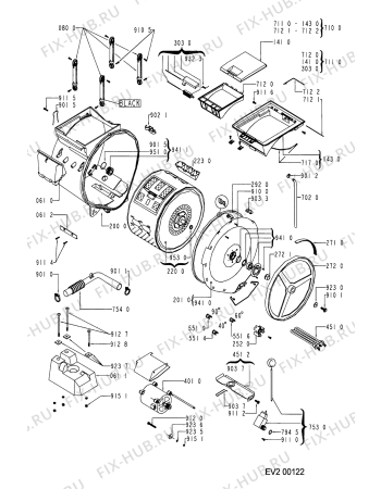 Схема №2 WP 2060 с изображением Лючок Whirlpool 481944019829