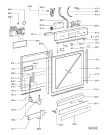 Схема №2 ADG 676 WH с изображением Электропитание для посудомоечной машины Whirlpool 480140101712