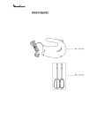 Схема №1 HM101060/3C с изображением Моторчик для электромиксера Moulinex SS-192170