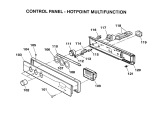 Схема №3 BS61YS (F032711) с изображением Панель для электропечи Indesit C00224737