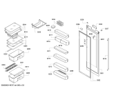 Схема №3 KS38KA01 с изображением Дверь для холодильника Siemens 00247469