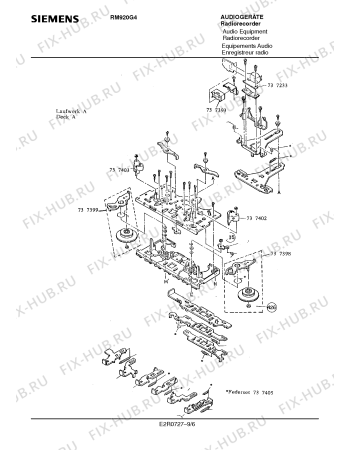 Схема №9 RM920G4 с изображением Переключатель для звукотехники Siemens 00737228