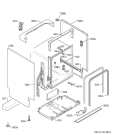 Схема №7 F55412M0 с изображением Блок управления для посудомойки Aeg 973911054010047