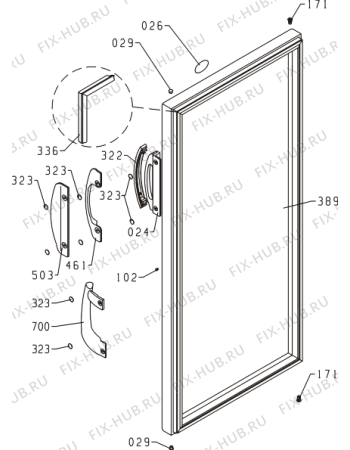 Взрыв-схема холодильника Gorenje RVC6298W (235827, HS2966) - Схема узла 02