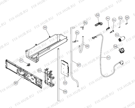 Взрыв-схема стиральной машины Gorenje EDC5380 CH   -White #949080716 (900002799, TDC44) - Схема узла 05