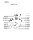 Схема №5 EA894T10/70A с изображением Корпусная деталь для кофеварки (кофемашины) Krups MS-8030000818