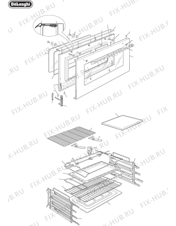 Схема №6 A106G с изображением Субмодуль для электропечи DELONGHI 35C1019UD1