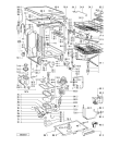 Схема №2 GSF 4051 TW-WS с изображением Обшивка для электропосудомоечной машины Whirlpool 481245379953