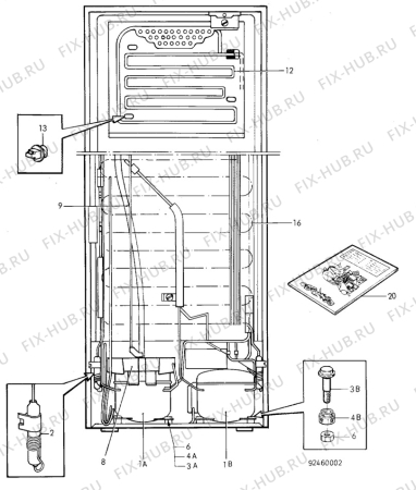 Взрыв-схема холодильника Unknown QT111R - Схема узла C10 Cold, users manual