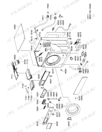 Схема №4 WTI9101 (F091536) с изображением Специзоляция для стиралки Indesit C00333401