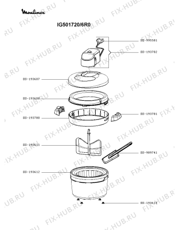 Схема №1 IG5017CL/6R0 с изображением Двигатель для электромороженицы Moulinex SS-193782
