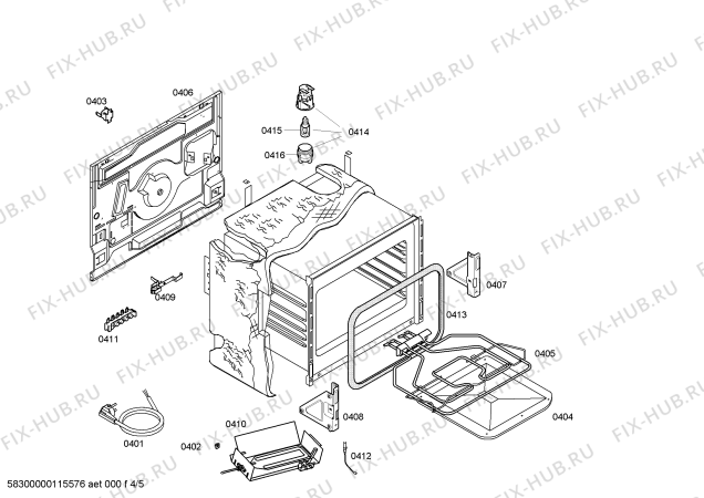 Схема №5 HG343200E с изображением Панель управления для электропечи Siemens 00448324