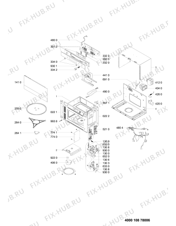 Схема №1 AMW423IX (F101043) с изображением Панель управления для микроволновки Indesit C00446633