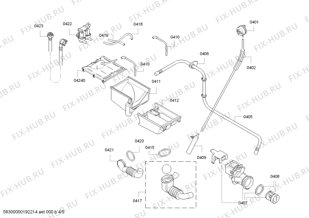 Схема №5 WLG51SH00R с изображением Люк для стиралки Bosch 11004535