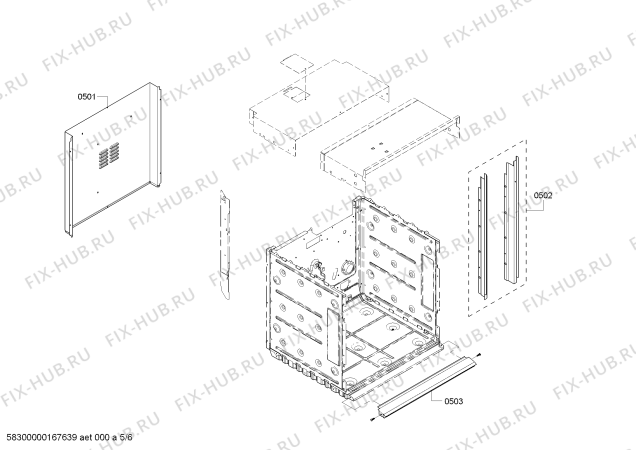 Схема №6 HBN5420UC с изображением Панель управления для духового шкафа Bosch 00479355