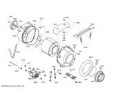 Схема №4 WM07X0R0TI Siemens IQ100 5.2kg с изображением Фронтальная часть бака для стиралки Siemens 00238455