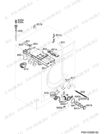 Взрыв-схема стиральной машины Ikea RENLIG 90312709 - Схема узла Hydraulic System 272