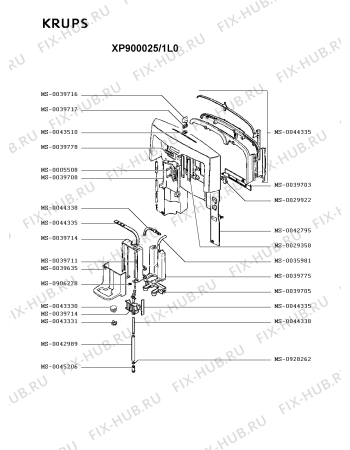 Схема №7 XP900025/1L0 с изображением Плата управления для электрокофеварки Krups MS-0044588