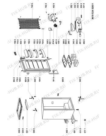 Схема №1 ARC08504 (F091181) с изображением Наставление для холодильника Indesit C00346311