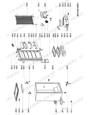 Схема №1 ARC08504 (F091181) с изображением Наставление для холодильника Indesit C00346310