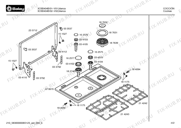 Схема №4 3CIX431B с изображением Инструкция по эксплуатации для электропечи Bosch 00585564