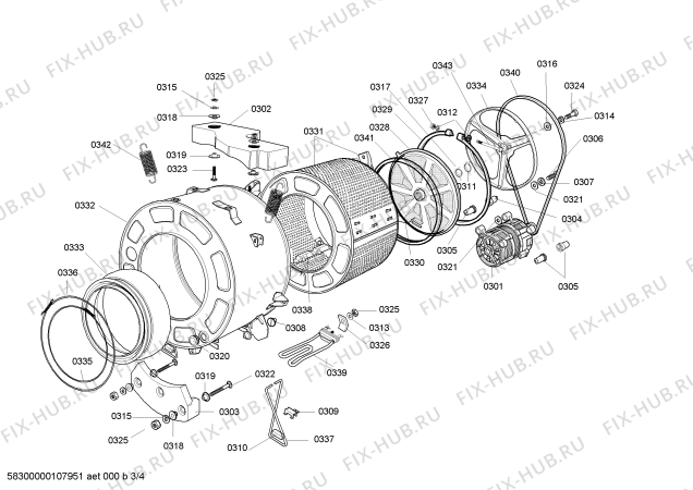 Схема №4 000219K02 EVOLUTION THERMO с изображением Переключатель режимов для стиральной машины Bosch 00187867