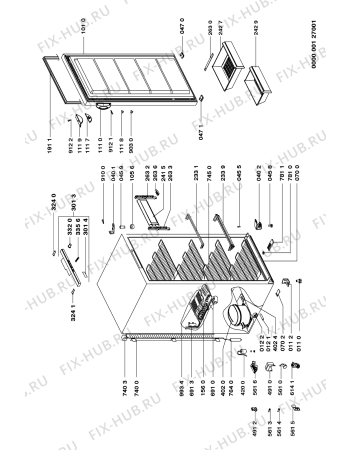 Схема №1 AFG 355/H с изображением Дверь для холодильника Whirlpool 481944269444