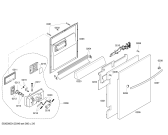 Схема №6 SHX99A15UC Apexx с изображением Внешняя дверь для электропосудомоечной машины Bosch 00242760