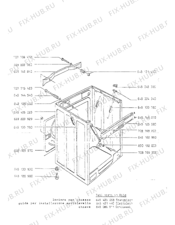 Взрыв-схема стиральной машины Aeg LAV540 W - Схема узла Section 4