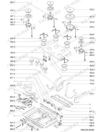 Схема №1 AKR 301/NB/S/01 с изображением Микромодуль для электропечи Whirlpool 481221478301