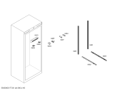 Схема №4 FIN30MIIL5 с изображением Крышка для холодильной камеры Bosch 00683576