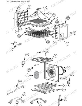 Схема №3 DEP7410 с изображением Ветродув для плиты (духовки) DELONGHI 079066