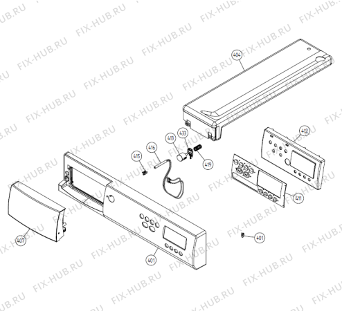 Взрыв-схема стиральной машины Gorenje TT37.41 SE   -White #9205232 (900002646, TD44ASE) - Схема узла 04