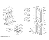 Схема №4 KGN46AI11Z с изображением Дверь для холодильной камеры Bosch 00714100