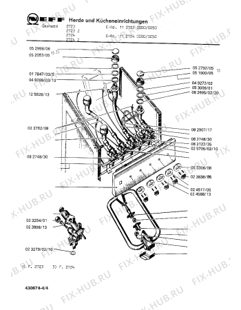 Схема №4 2824VG-2 с изображением Гайка для электропечи Bosch 00023254