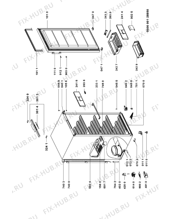 Схема №1 GKA 2500 с изображением Элемент корпуса для холодильника Whirlpool 481244069291