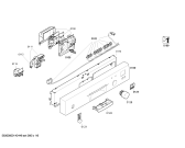 Схема №6 SGU55E15AU с изображением Панель управления для посудомойки Bosch 00674895