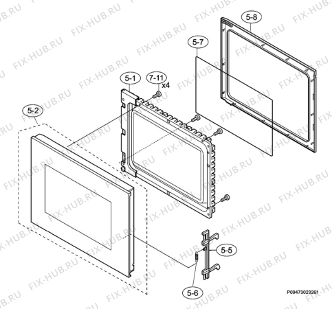 Взрыв-схема микроволновой печи Aeg Electrolux MCD2661E-W - Схема узла Section 3