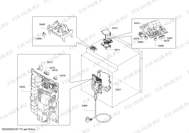 Схема №7 B88VT68N0 с изображением Фланец для плиты (духовки) Bosch 11018047