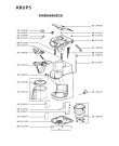 Схема №1 KM5065B2/5CB с изображением Блок управления для кофеварки (кофемашины) Krups SS-200078