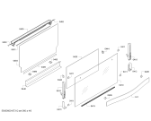 Схема №6 HD03BT55B0 с изображением Фронтальное стекло для духового шкафа Bosch 00771044